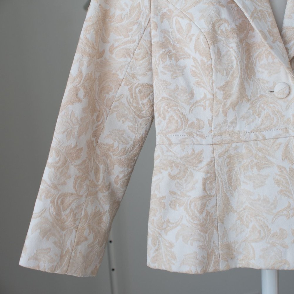 Cream Jacket / Blazer Small - Picture 5 of 12
